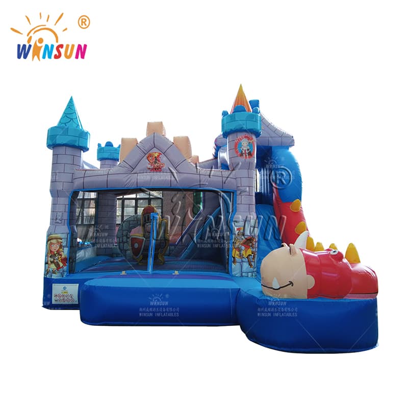 Dragons & Knights Bouncy Castle with slide